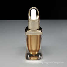 10ml empty gold plastic serum bottle in stock luxury ready to ship dropper bottle for essence oil plastic perfume bottle
